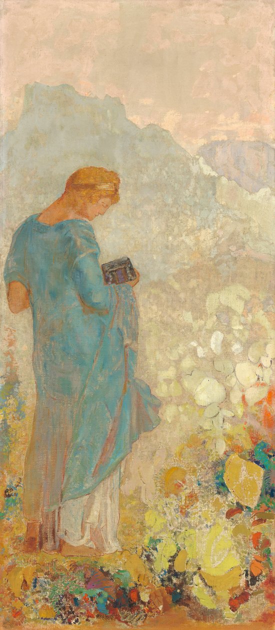 Pandora, 1910-2 autorstwa Odilon Redon