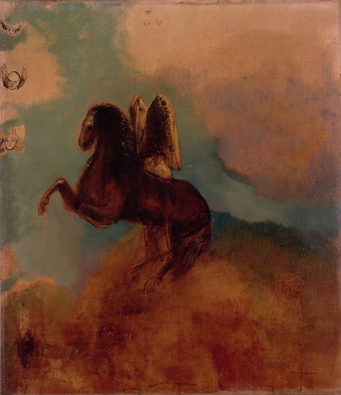 Pegaz, 1914 r. autorstwa Odilon Redon