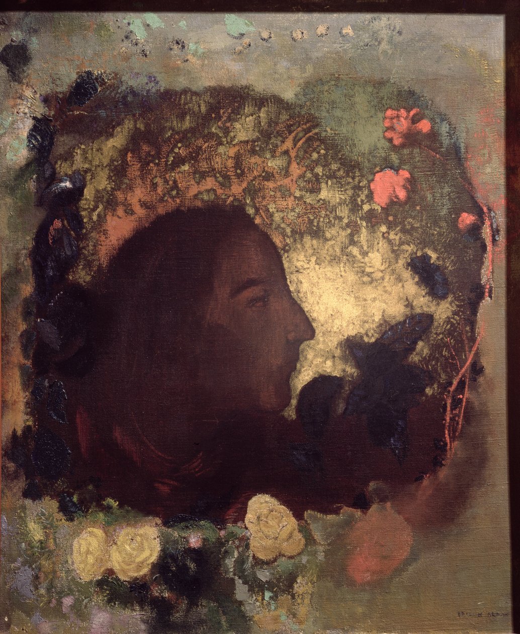 Portret Paula Gauguina (1848-1903), namalowany po jego śmierci, ok. 1903-05 autorstwa Odilon Redon