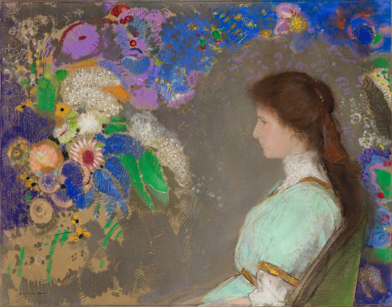 Portret Violette Heymann autorstwa Odilon Redon