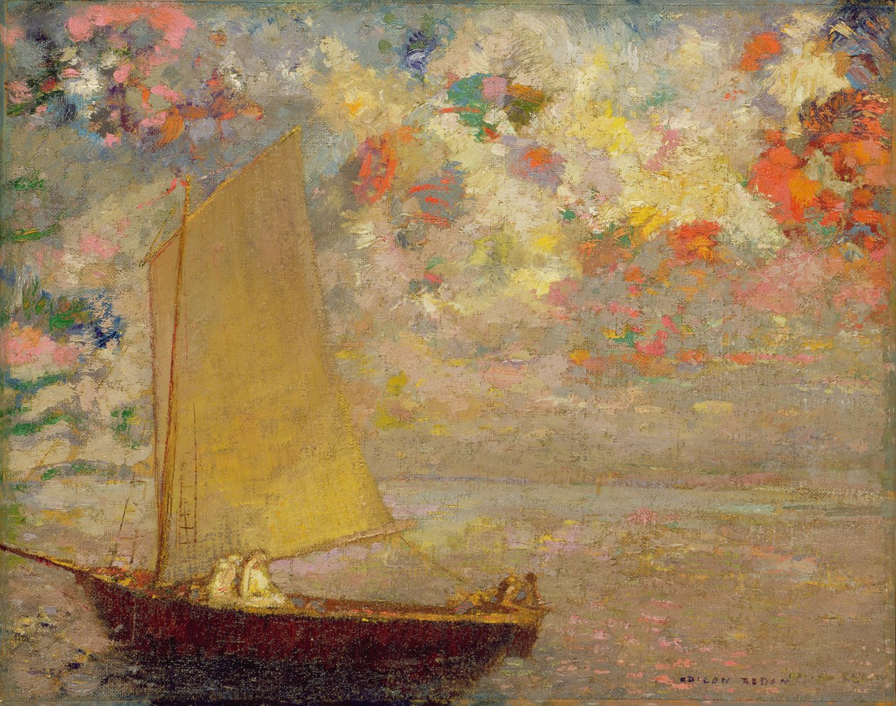 Żaglówka, 1905 autorstwa Odilon Redon
