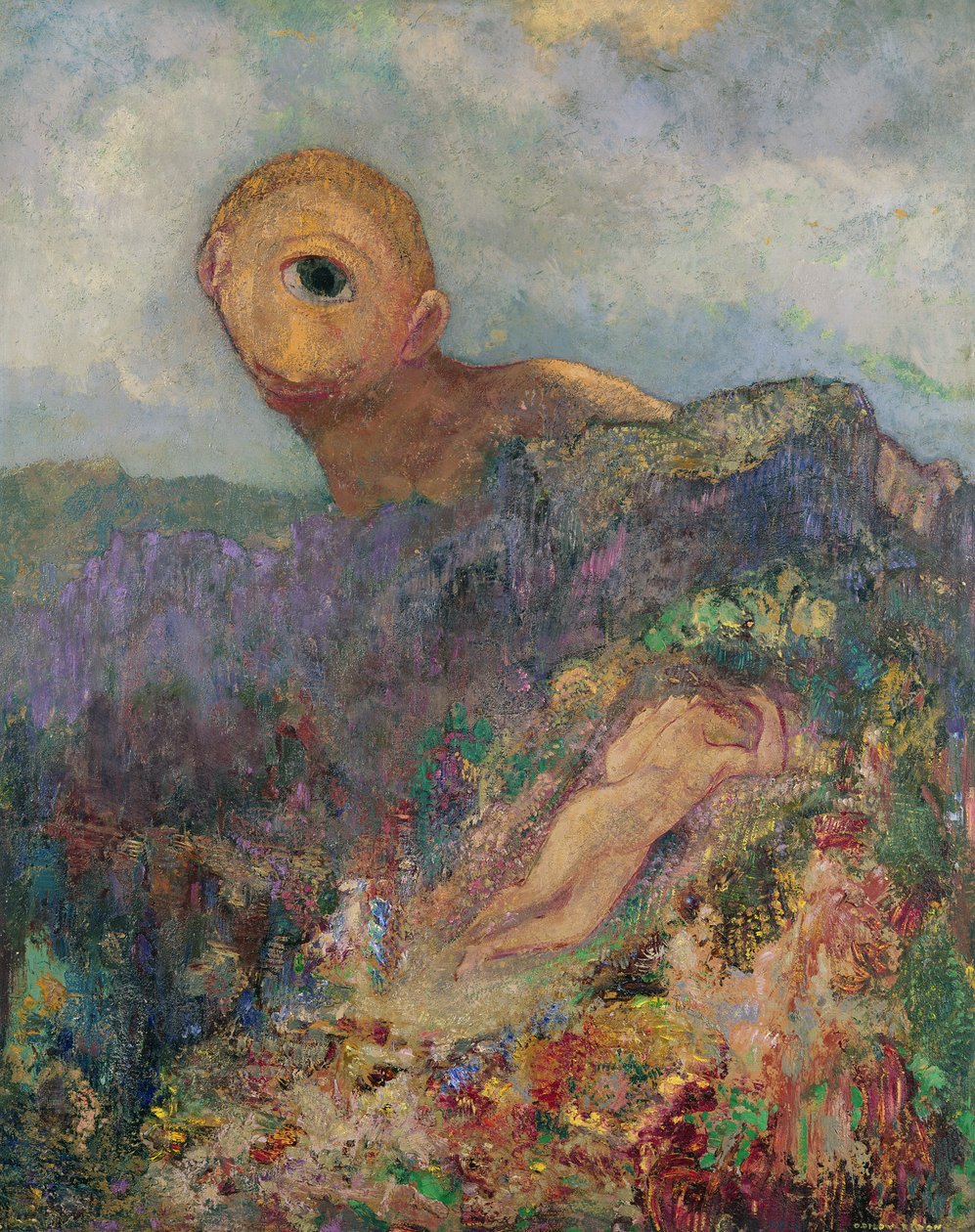 Cyklop, ok. 1914 autorstwa Odilon Redon