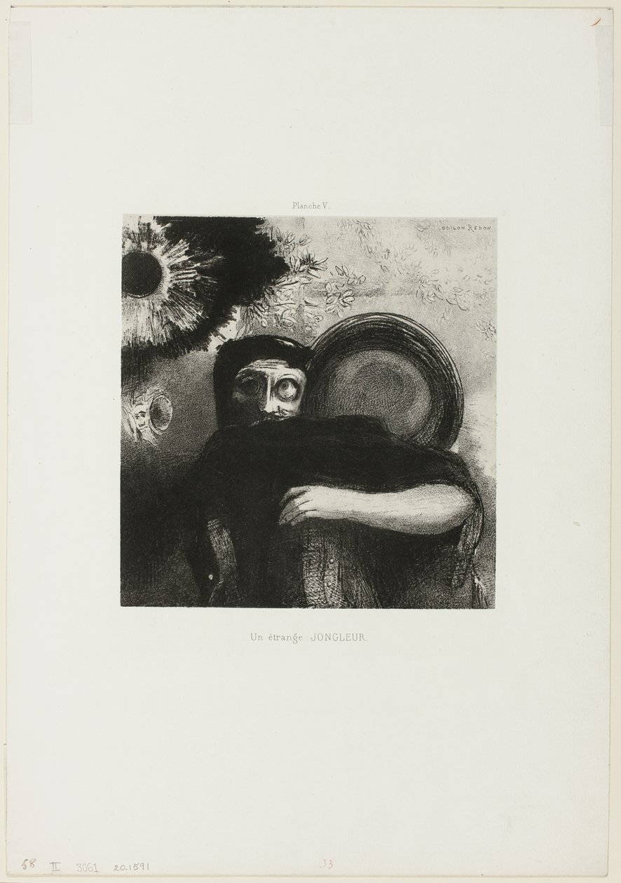 Dziwny Żongler, płyta 5 autorstwa Odilon Redon