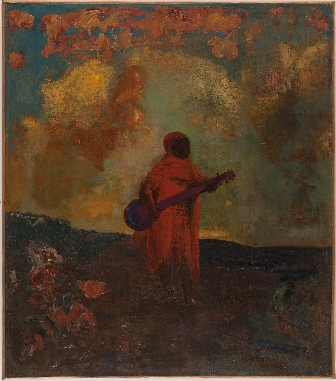 Arabski muzyk autorstwa Odilon Redon