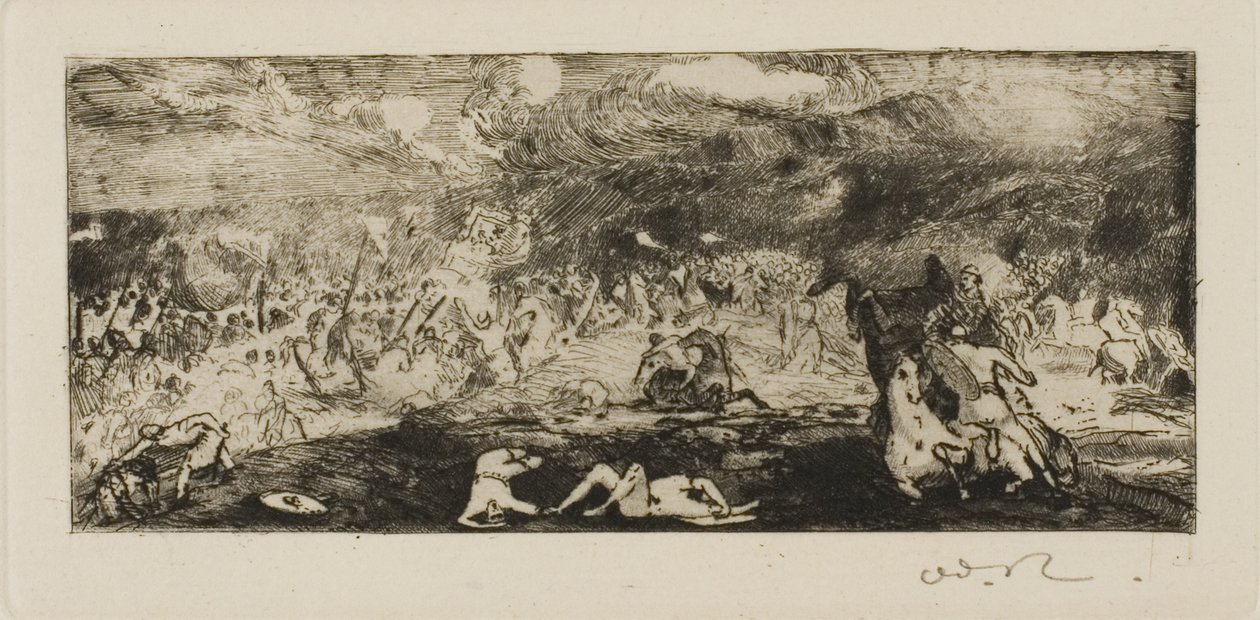 Bitwa autorstwa Odilon Redon