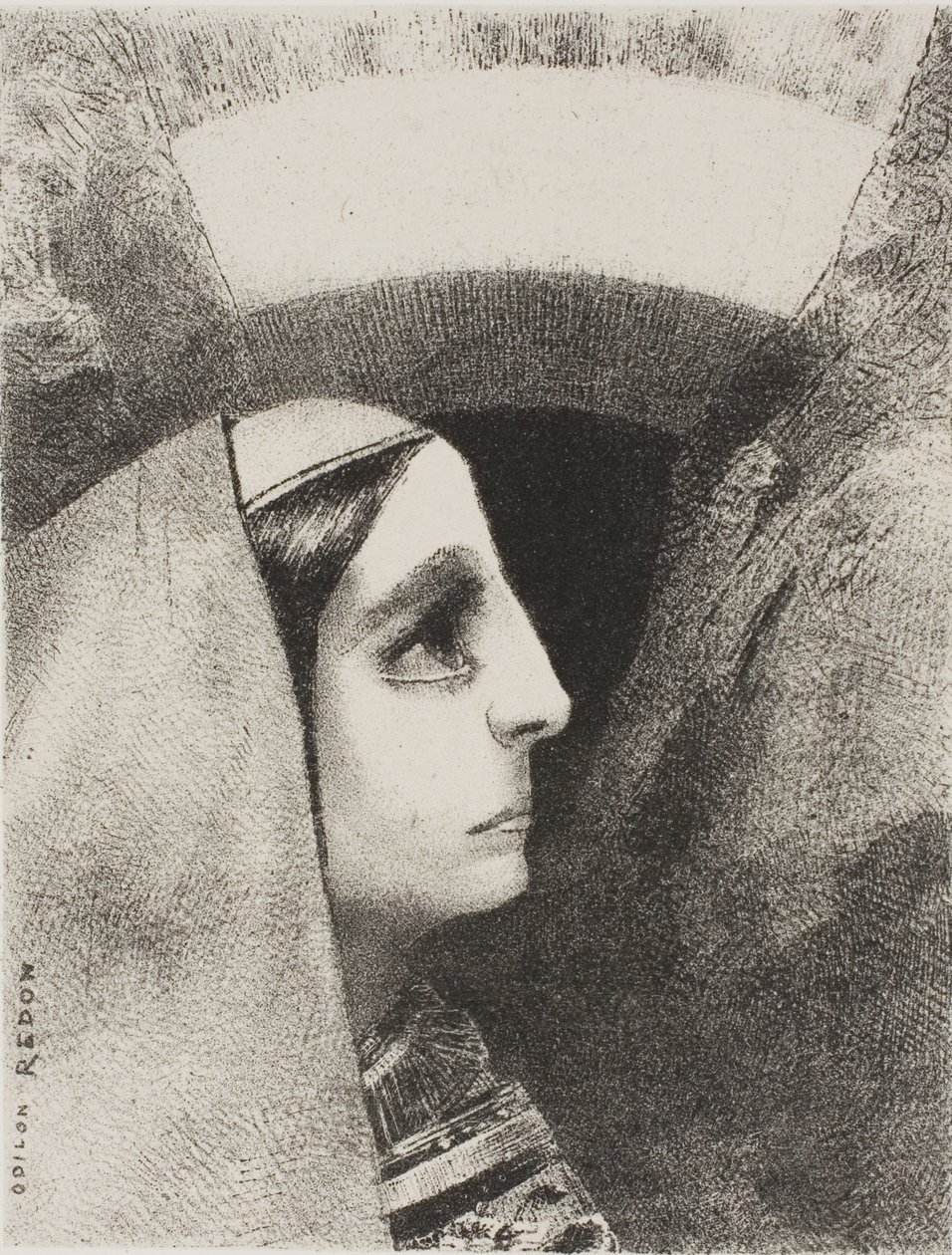 Przed Czarnym Słońcem Melancholii, pojawia się Lenore, płyta druga z To Edgar Poe autorstwa Odilon Redon