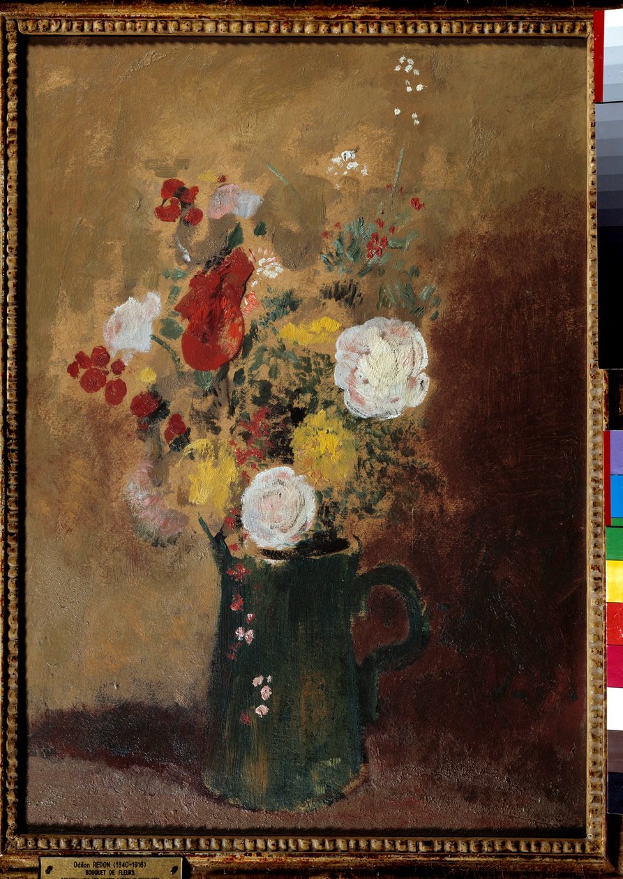 Bukiety kwiatów Malarstwo: Odilon Redon (1840-1916) XIX w. Bordeaux, Musee des Beaux Arts autorstwa Odilon Redon