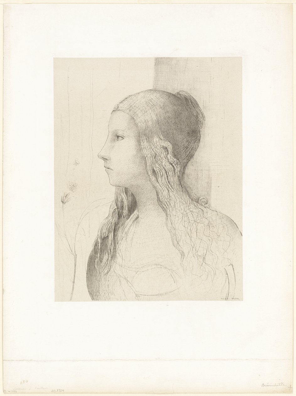 Brunhilda (Zmierzch Bogów) autorstwa Odilon Redon