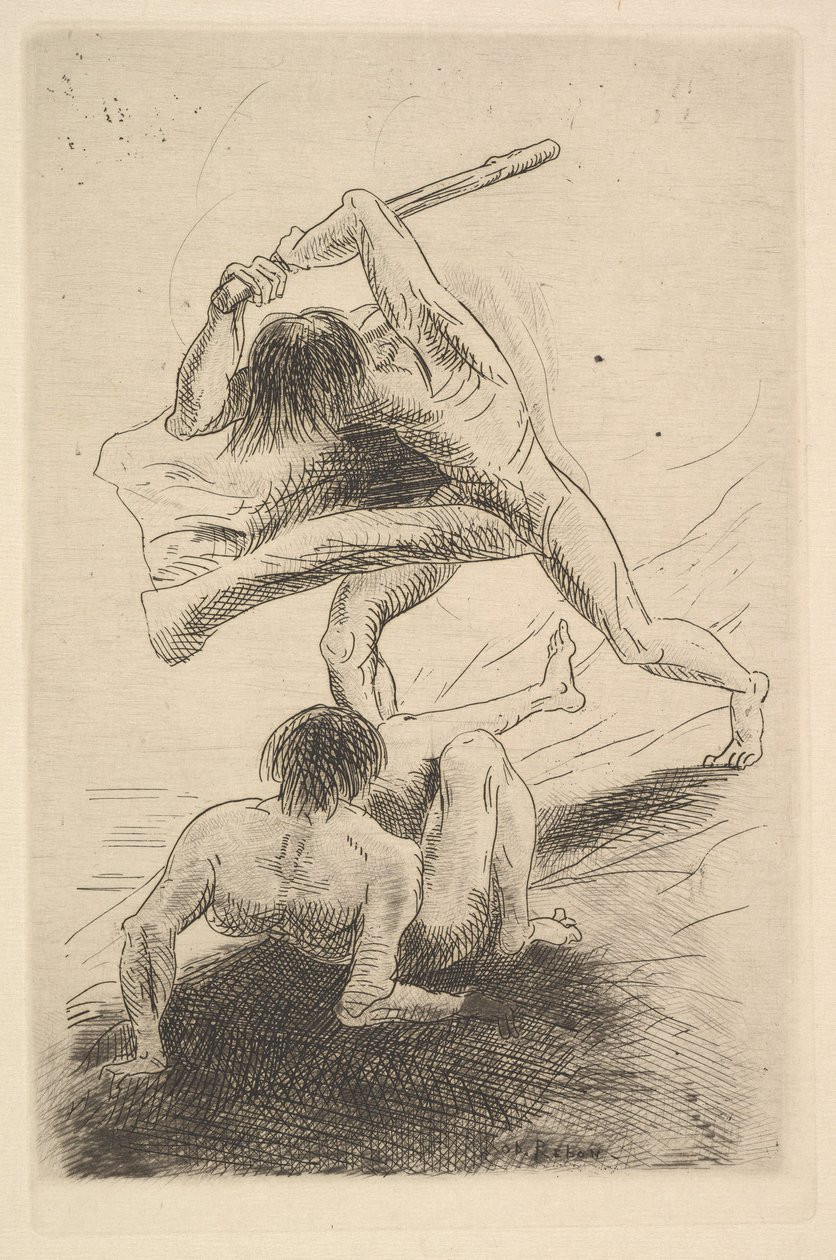 Kain i Abel, 1886. autorstwa Odilon Redon