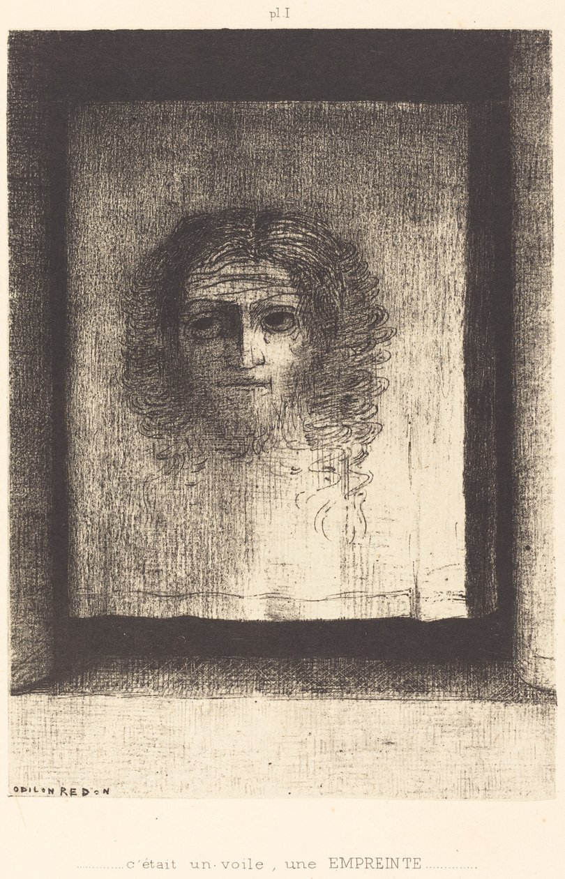 To była zasłona, odcisk (To była zasłona, odcisk) autorstwa Odilon Redon