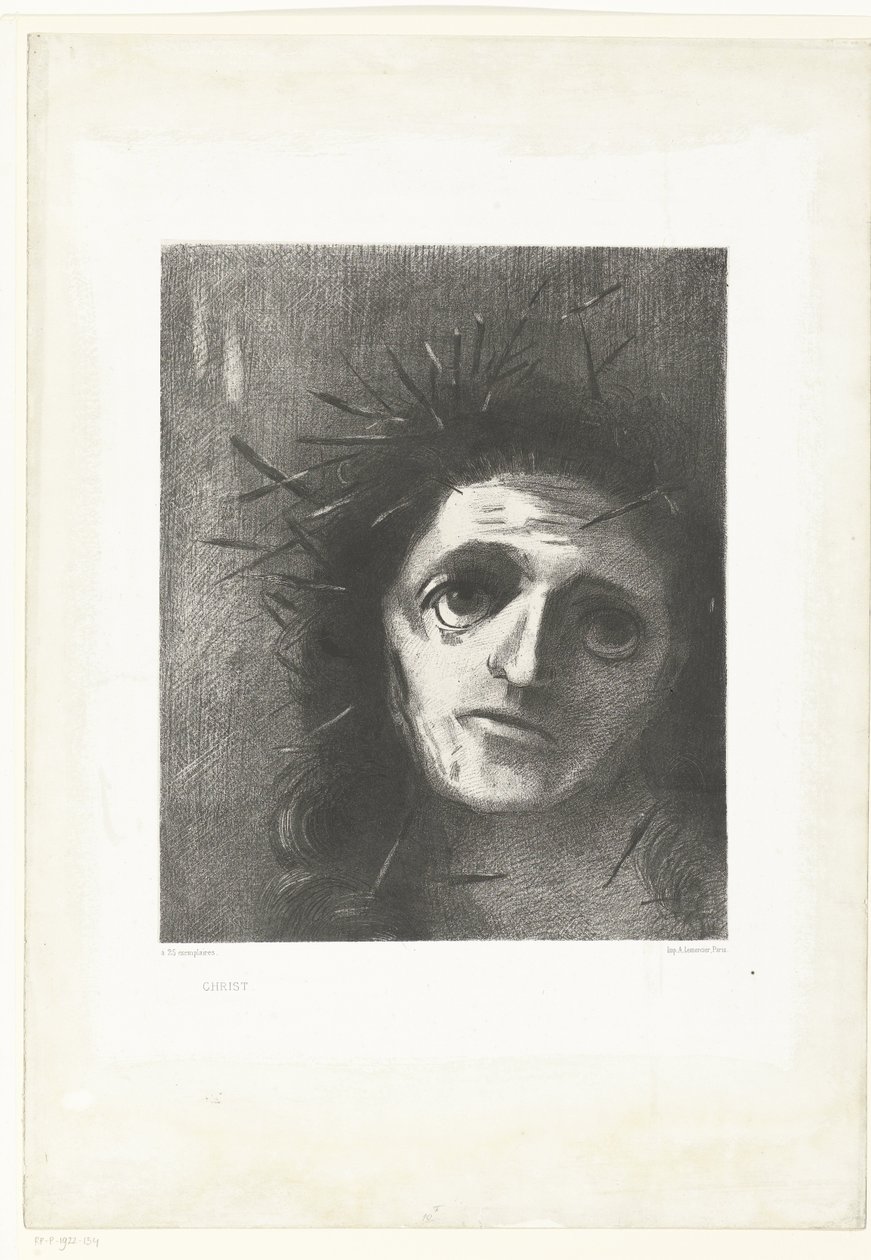 Christus Chrystus (tytuł na obiekcie) autorstwa Odilon Redon