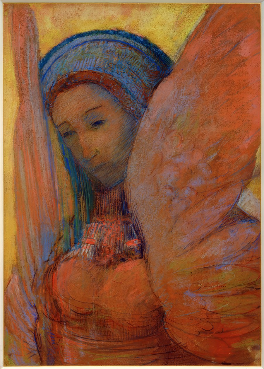 Umieraj Lyra (Sfinks) autorstwa Odilon Redon