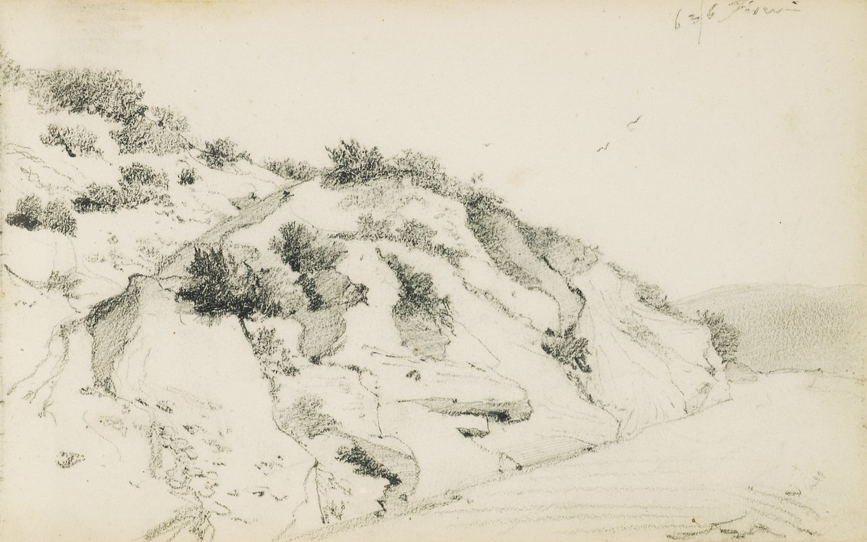 Rysunek z albumu „Kraj Basków”, 1862-63 autorstwa Odilon Redon