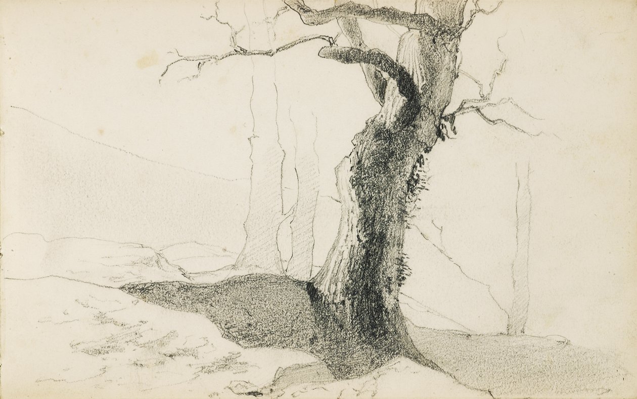 Rysunek z albumu „Kraj Basków”, 1862-63 autorstwa Odilon Redon