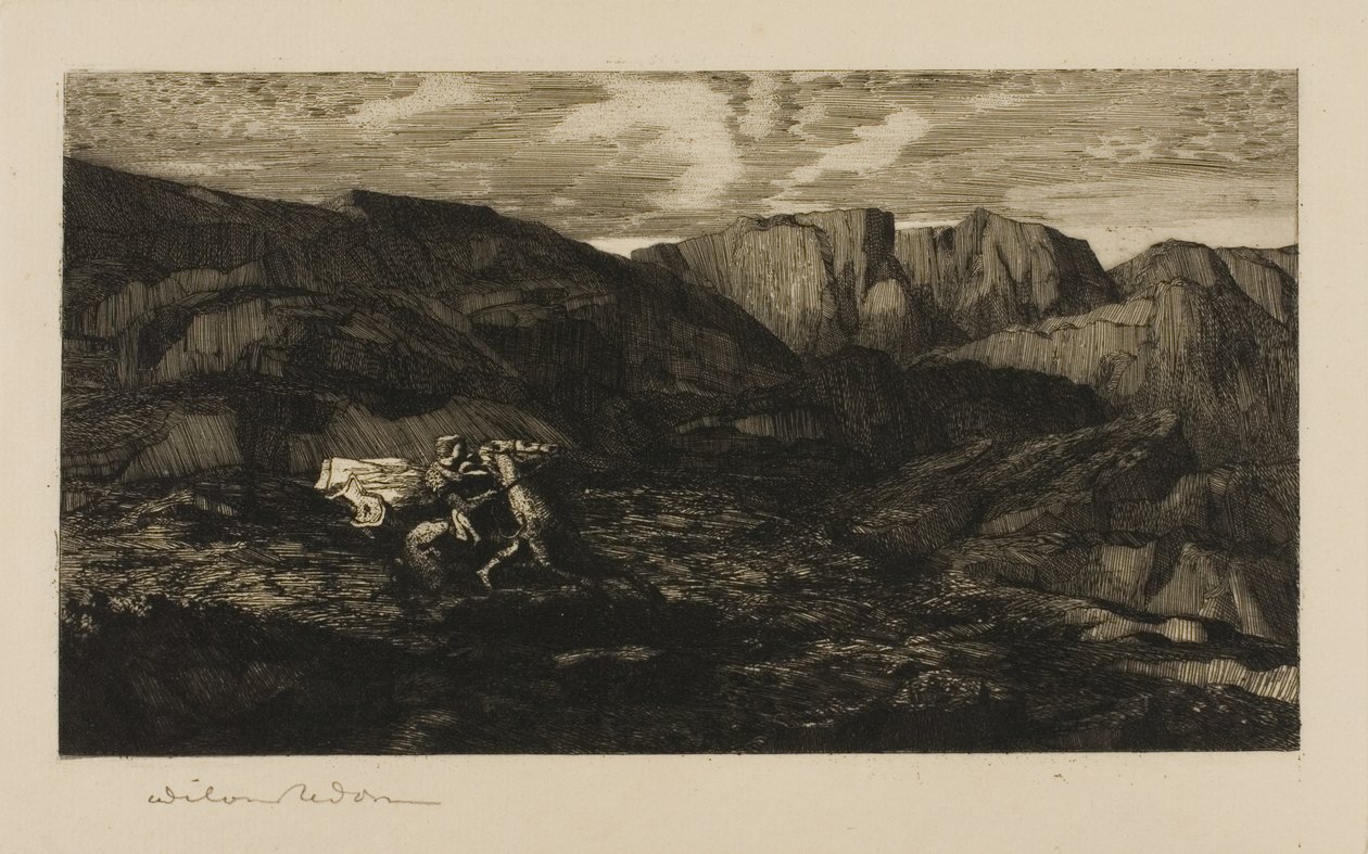 Strach autorstwa Odilon Redon