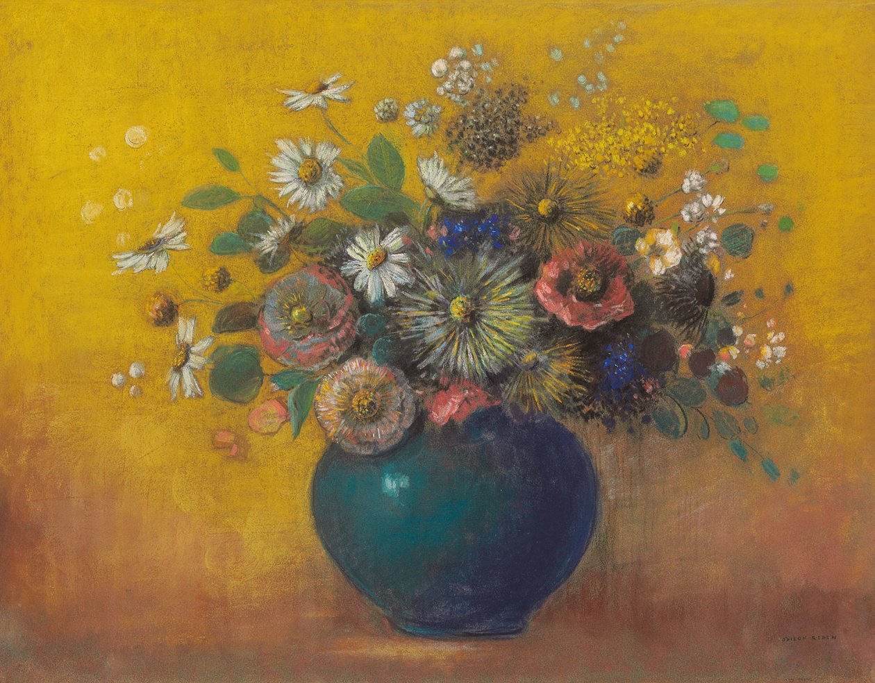 Bukiet kwiatów autorstwa Odilon Redon