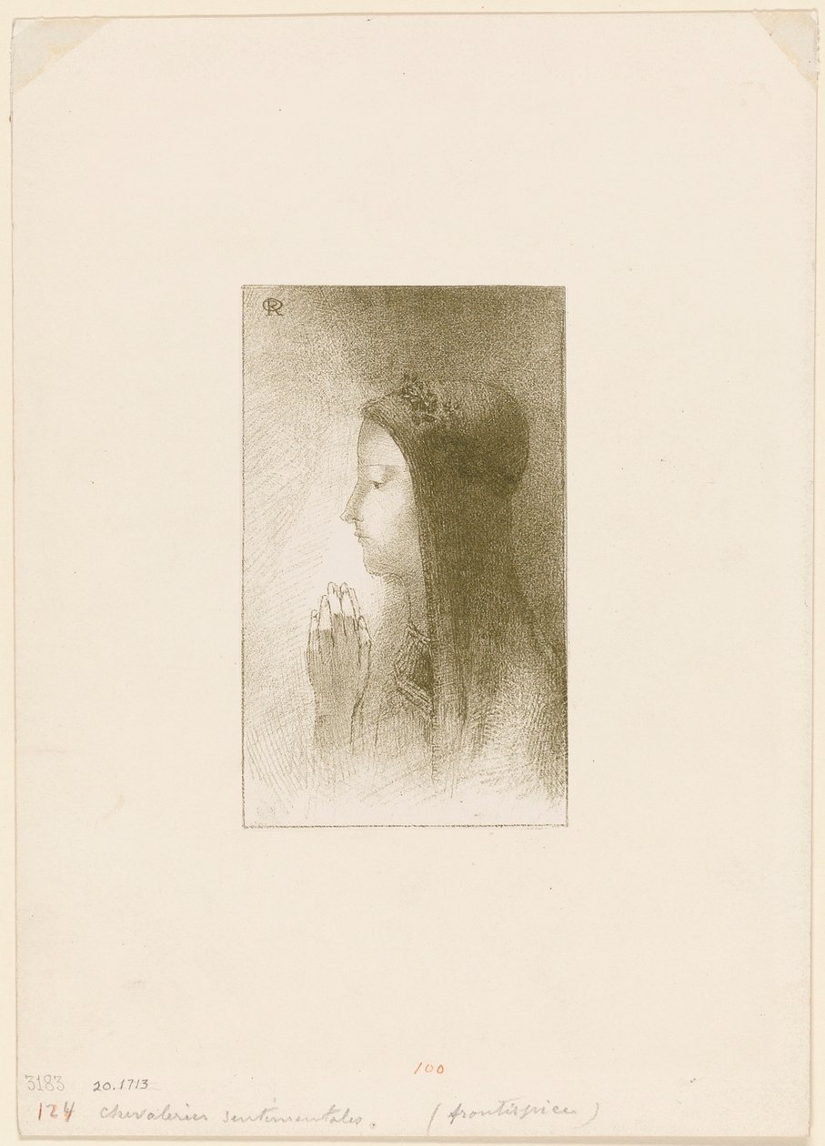Frontyspis dla Chevalieres sentymental, Ferdinand Hérold autorstwa Odilon Redon
