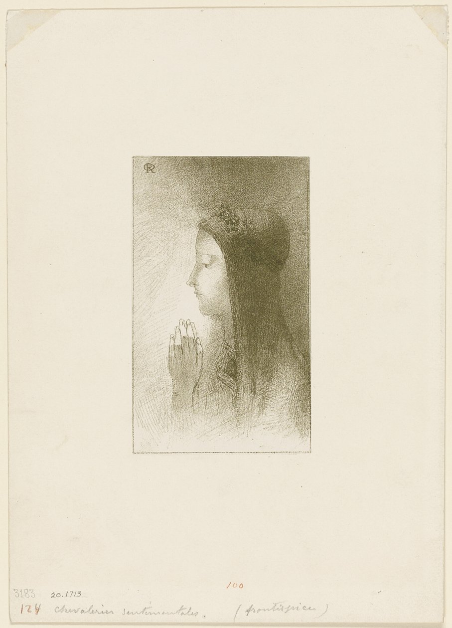 Frontyspis dla Chevalieres sentymental, Ferdinand Hérold autorstwa Odilon Redon