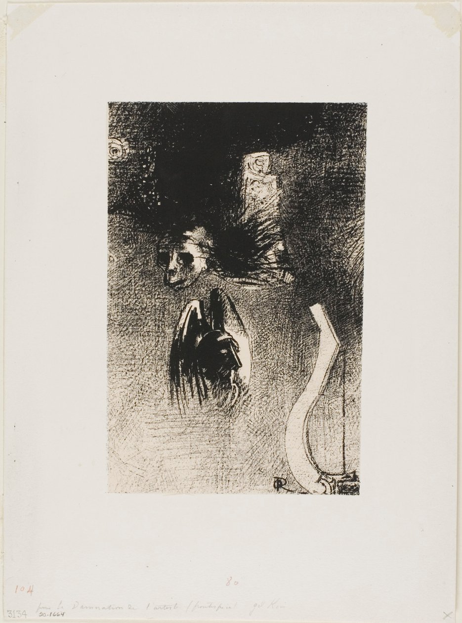 Frontispis do Potępienia Iwana Gilkina autorstwa artysty autorstwa Odilon Redon
