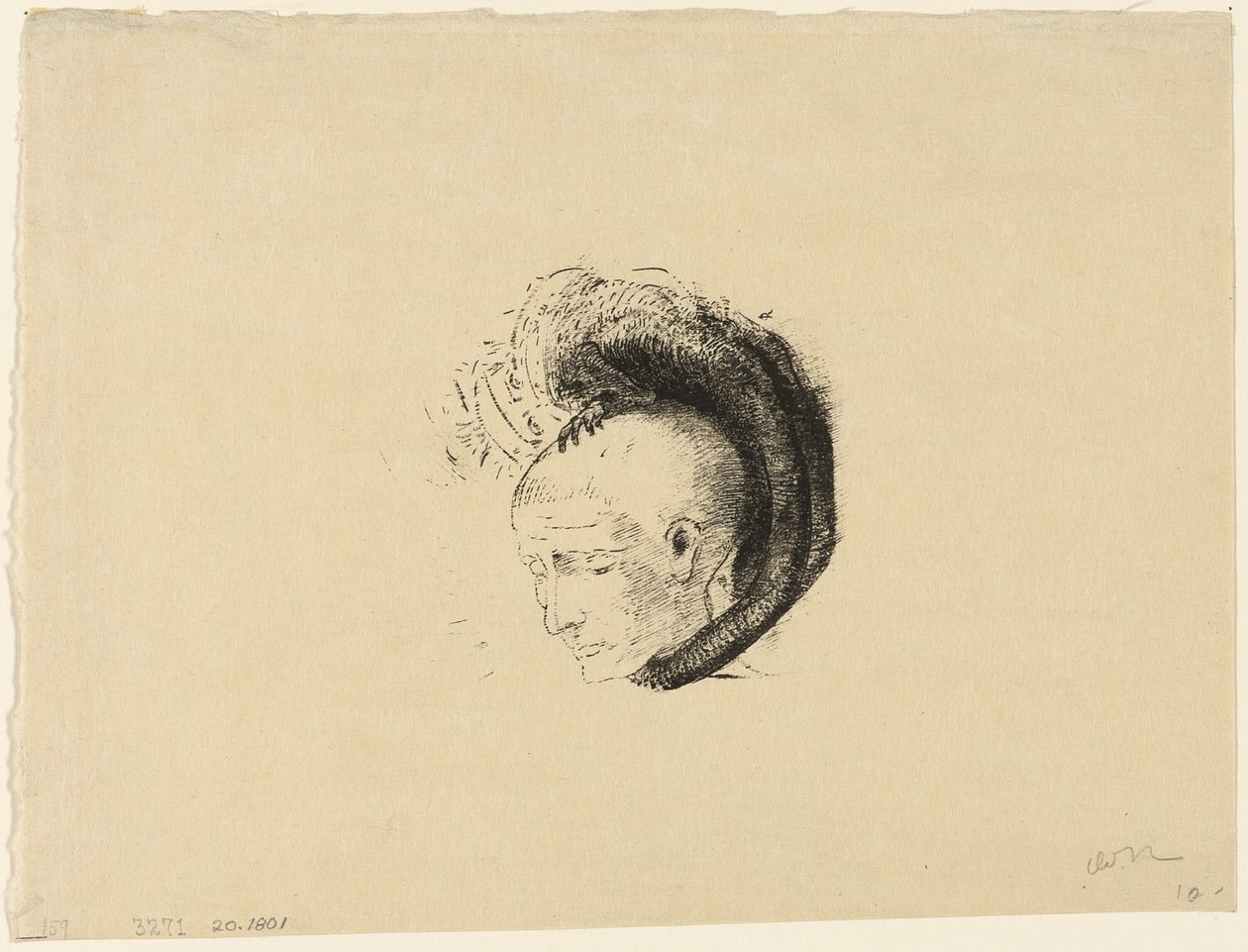 Frontyspis do ruchu idealistycznego w malarstwie André Mellerio autorstwa Odilon Redon