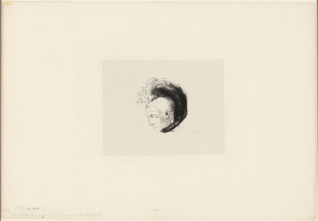 Frontispis do Le mouvement idéaliste en peinture (Ruch idealistyczny w malarstwie) autorstwa André Mellerio autorstwa Odilon Redon