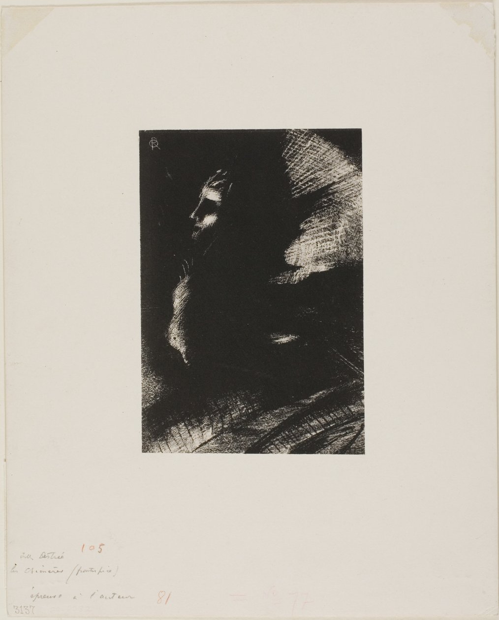 Frontyspis do Les Chimères autorstwa Julesa Destrée autorstwa Odilon Redon