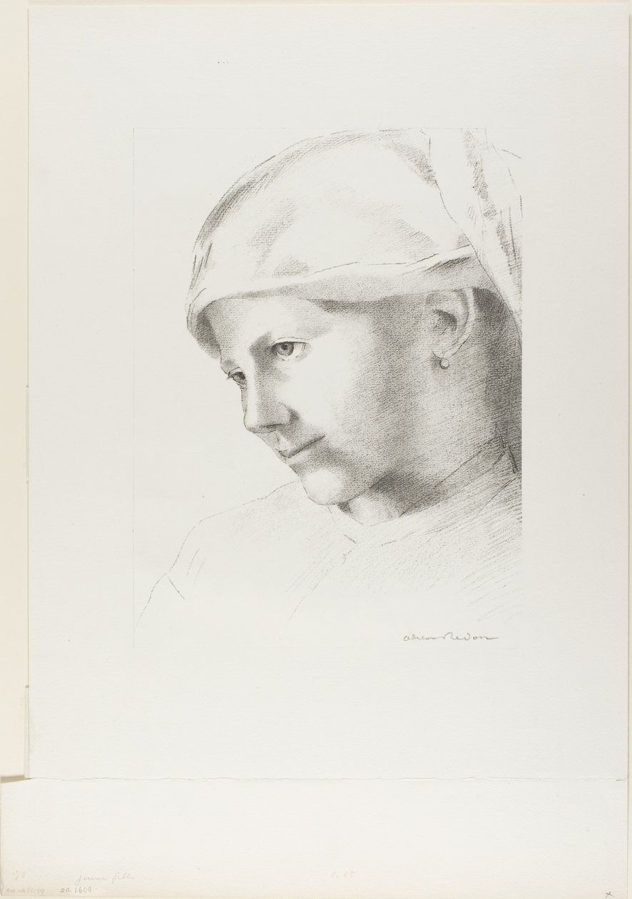 Dziewczyna autorstwa Odilon Redon