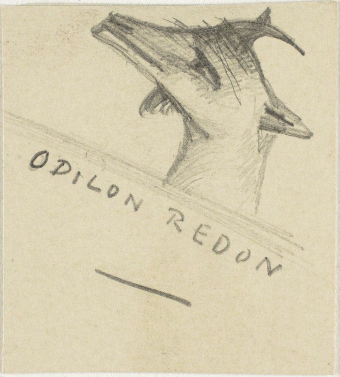 Koza autorstwa Odilon Redon