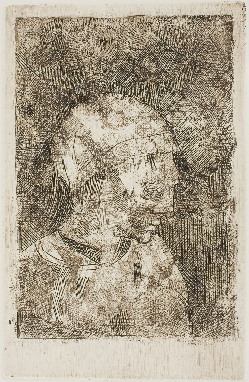 Głowa młodej dziewczyny (tytuł kompilatora) autorstwa Odilon Redon