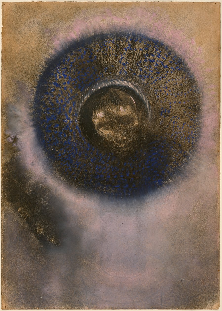 Głowa w aureoli autorstwa Odilon Redon