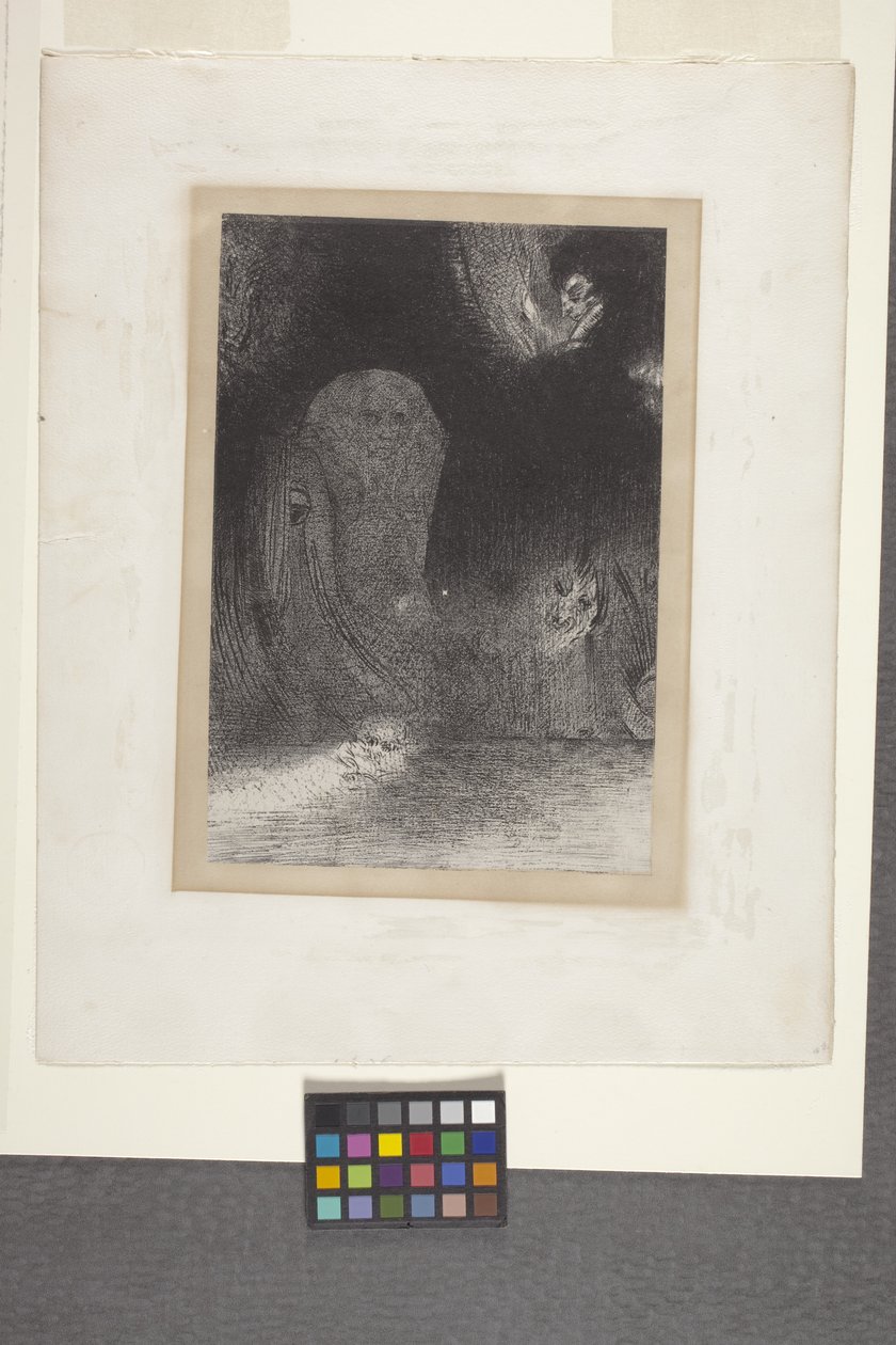 Kilka razy widziałem w niebie (litografia na chińskim papierze do aplikacji) autorstwa Odilon Redon