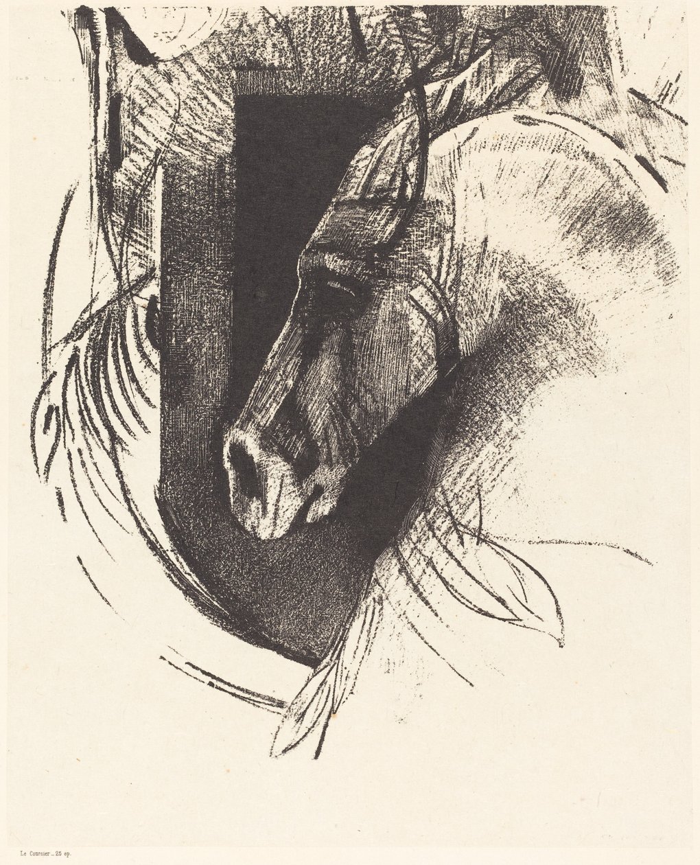 Kurier (koń wyścigowy) autorstwa Odilon Redon