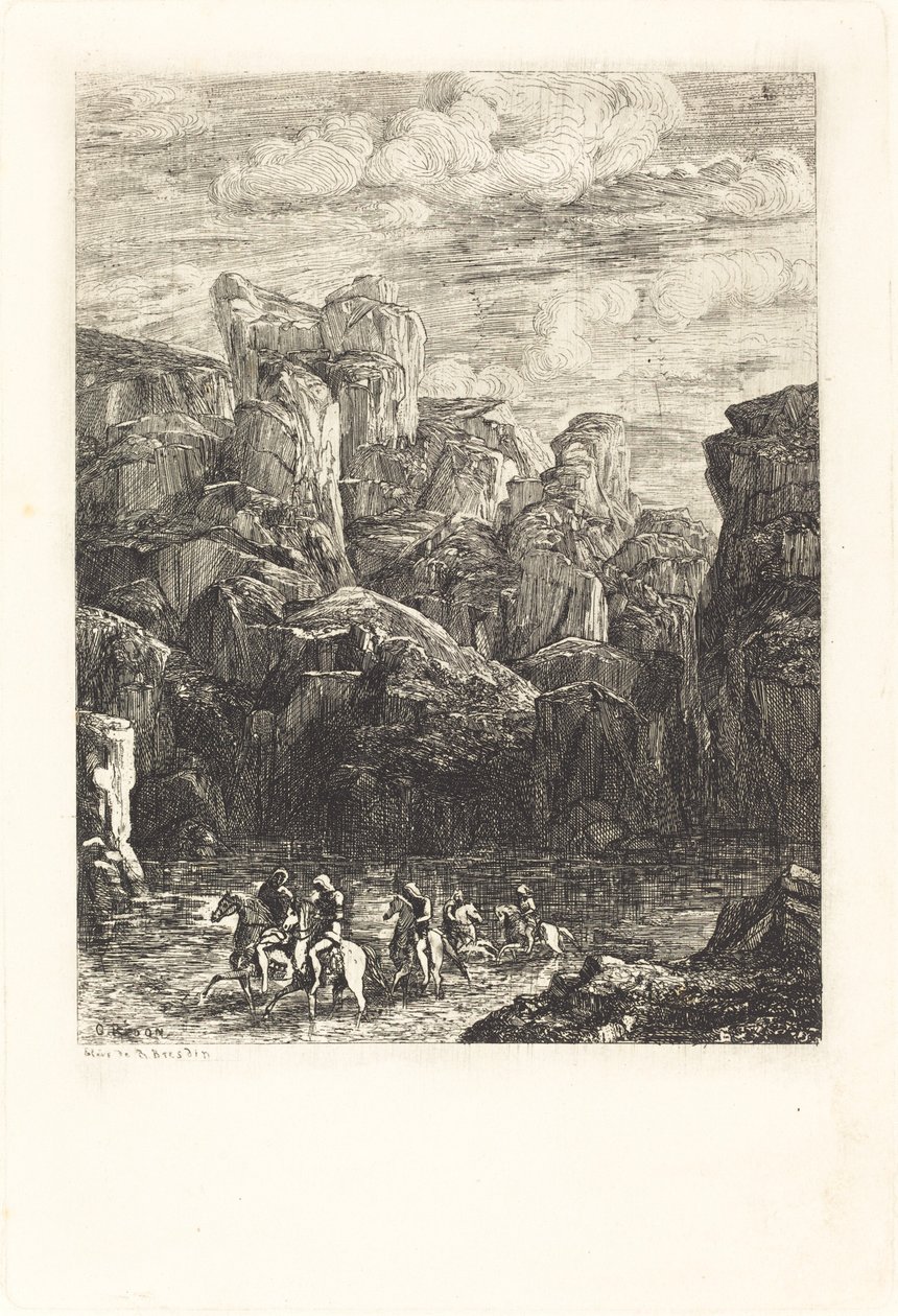 Le Gue (Bród) autorstwa Odilon Redon