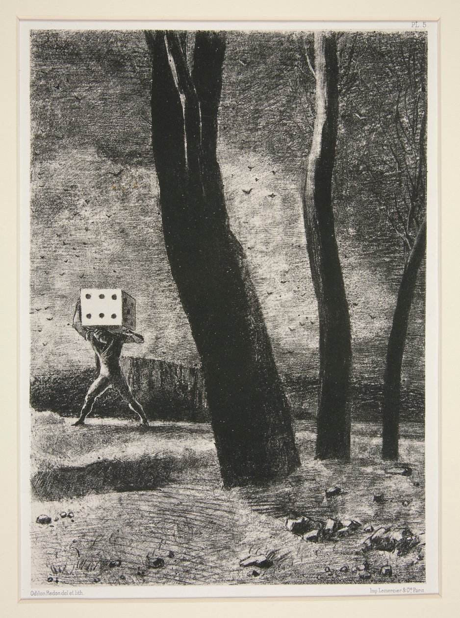 Hazardzista, z portfolio We śnie autorstwa Odilon Redon