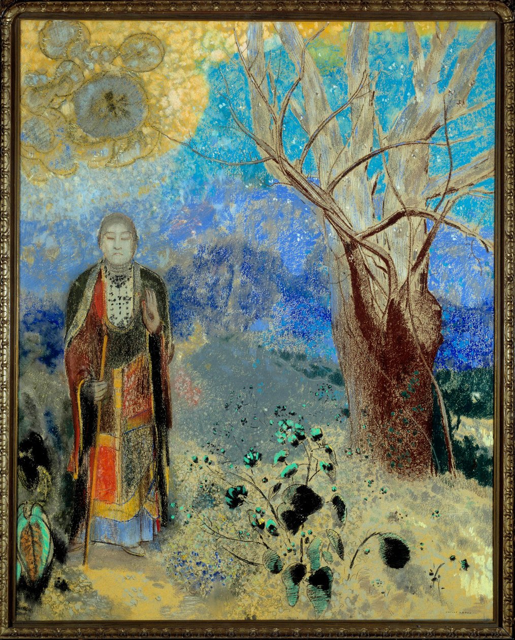 Pastelowy Budda – Odilon Redon (1840-1916) 1906-1907. Słońce. 0,9x0,73 m Paryż, Muzeum Orsay autorstwa Odilon Redon