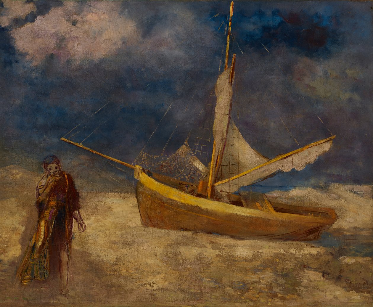Szalony rybak autorstwa Odilon Redon