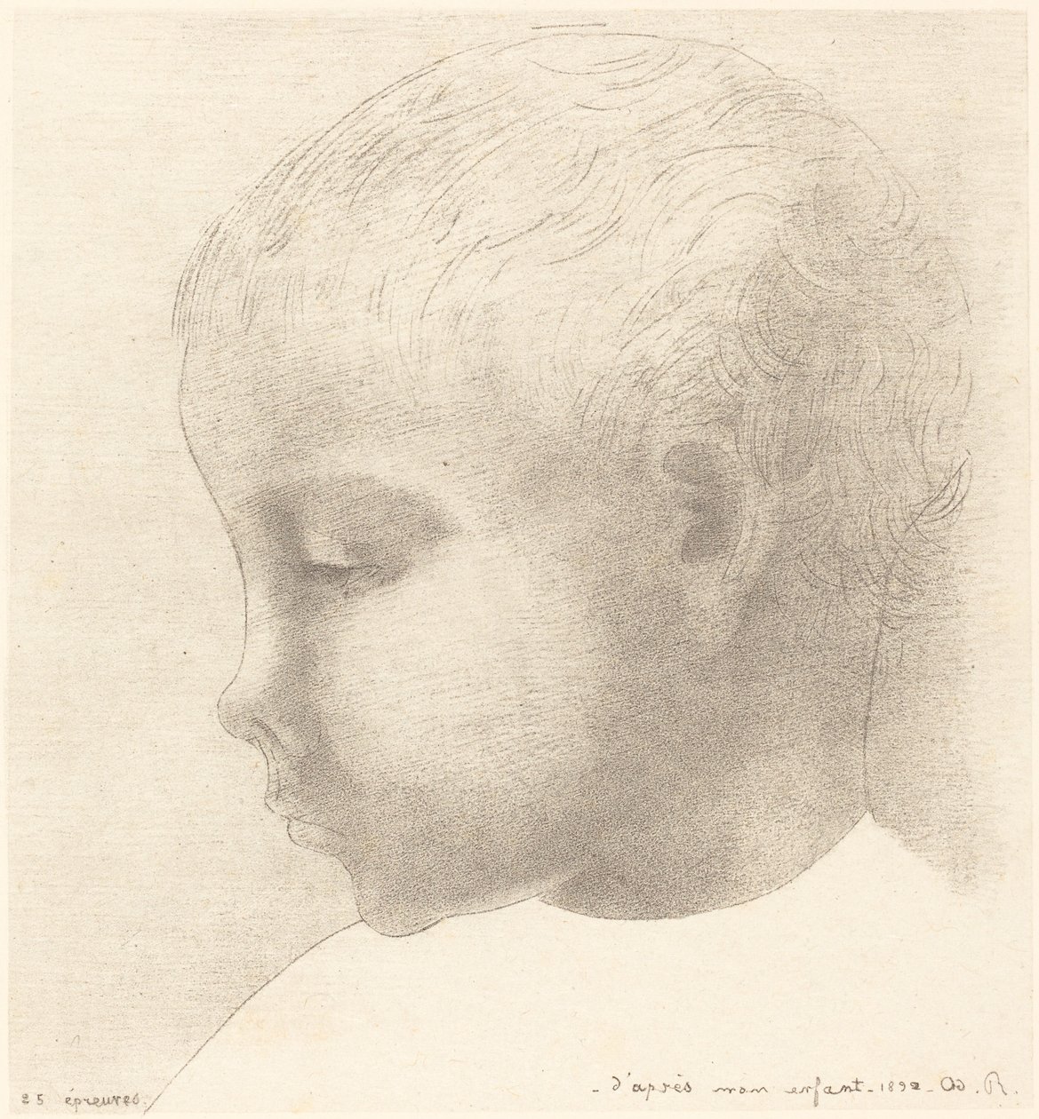 Mon Enfant (moje dziecko) autorstwa Odilon Redon