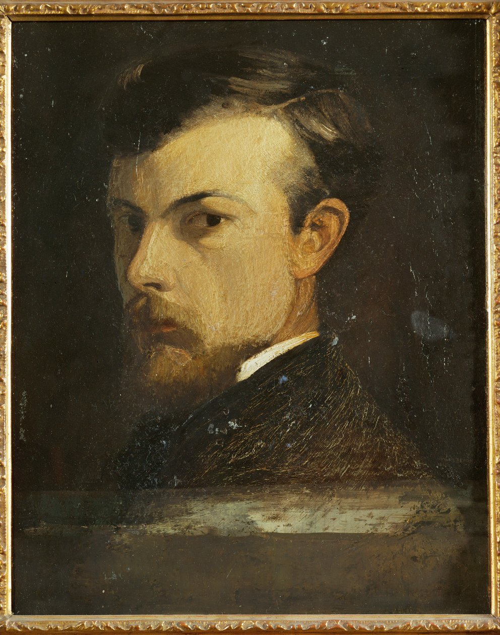 Portret artysty (obraz na drewnie) autorstwa Odilon Redon