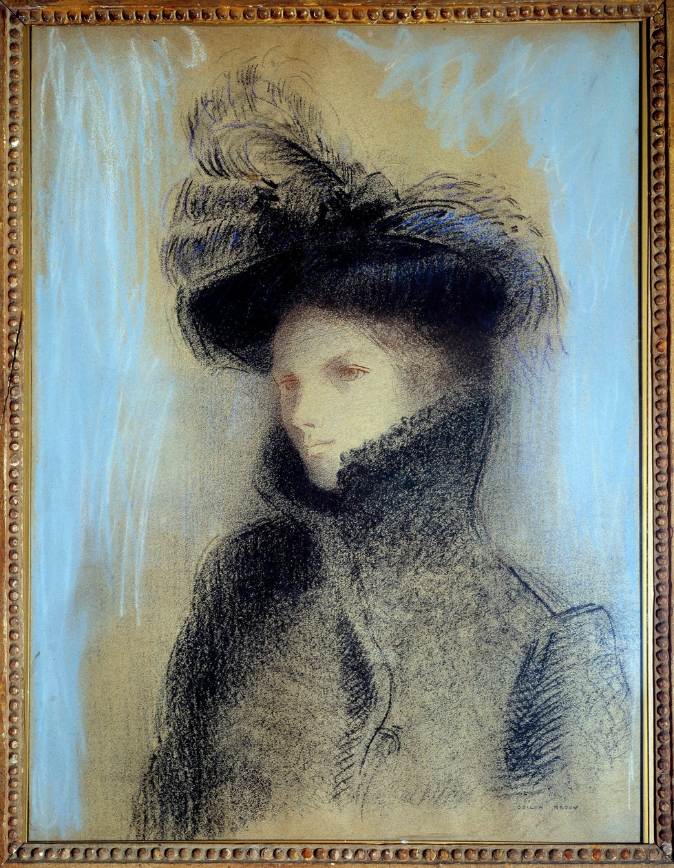 Portret ceramik Marie Botkin, pastel Odilona Redona autorstwa Odilon Redon