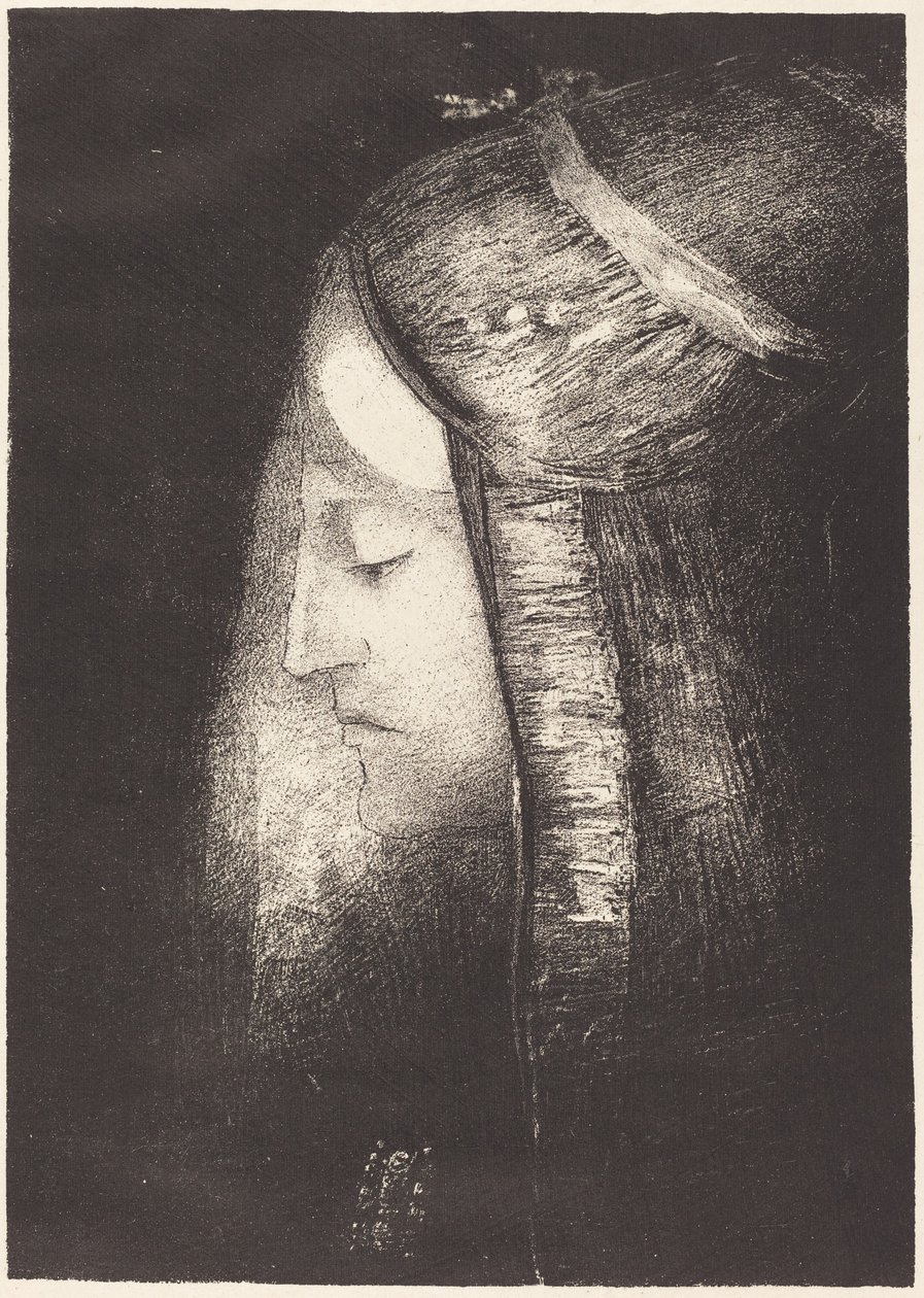 Profil de lumiere (Profil światła) autorstwa Odilon Redon