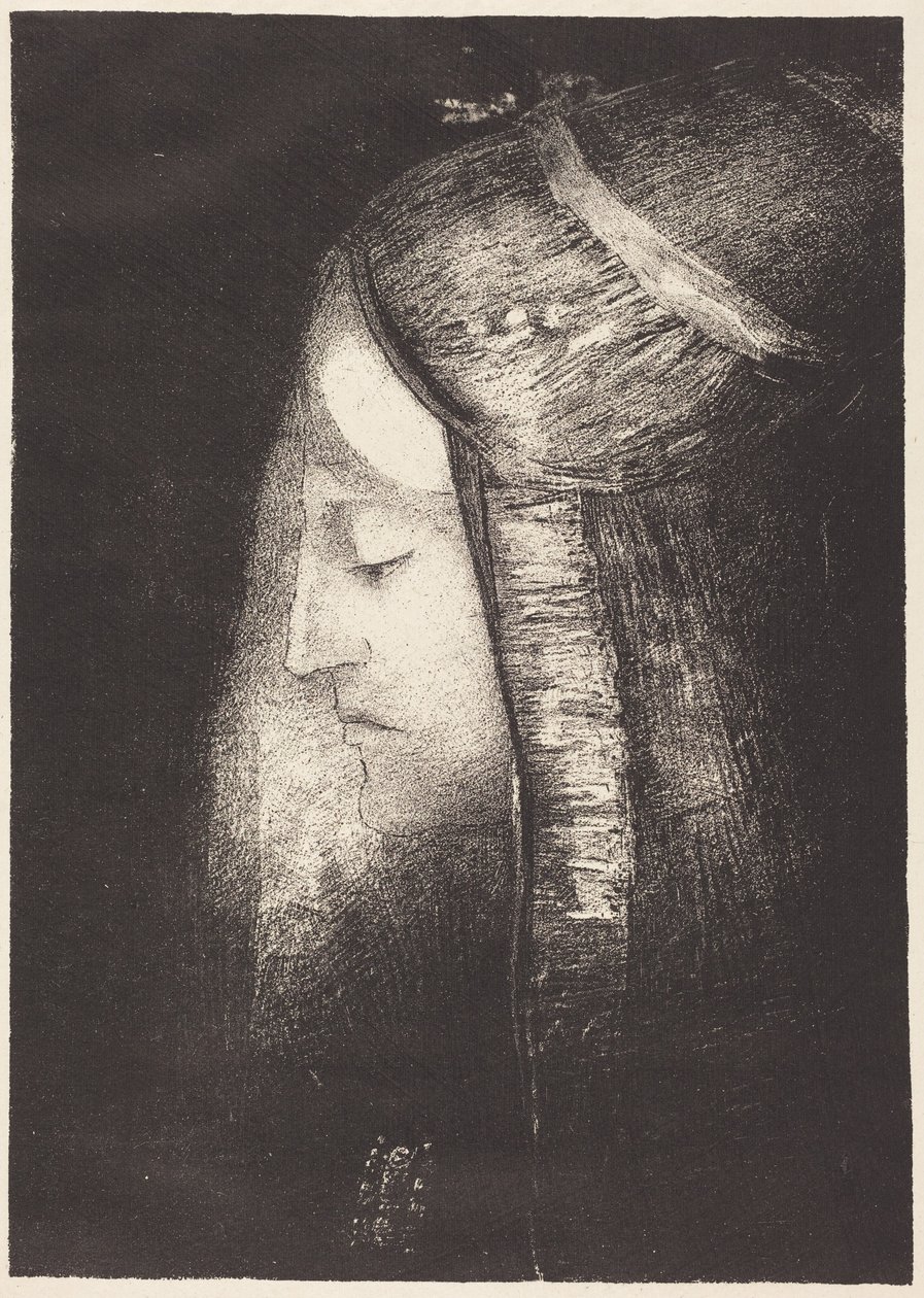 Profil światła (Profile of light) autorstwa Odilon Redon