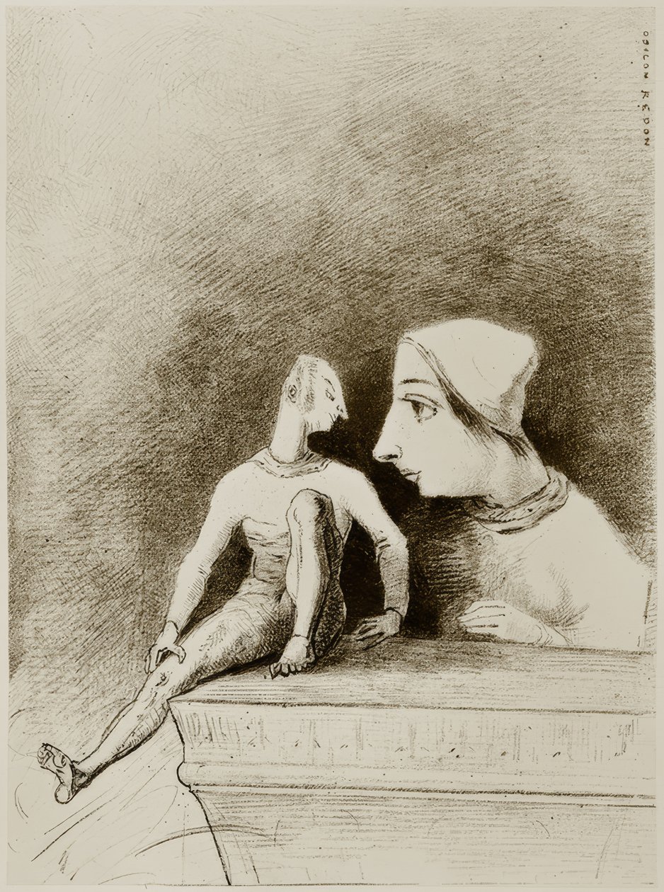 pochlebstwo autorstwa Odilon Redon