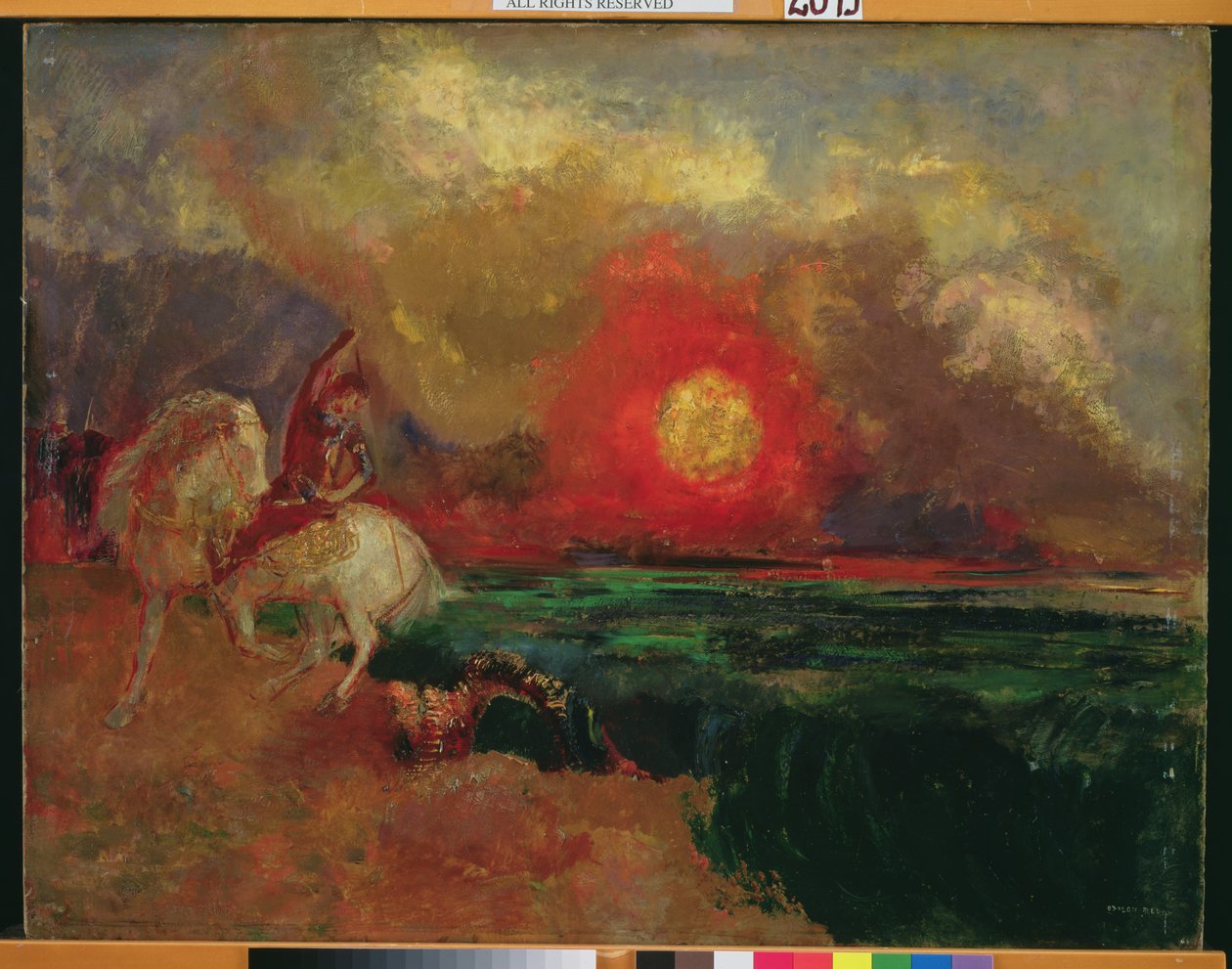 Św. Jerzy i smok autorstwa Odilon Redon