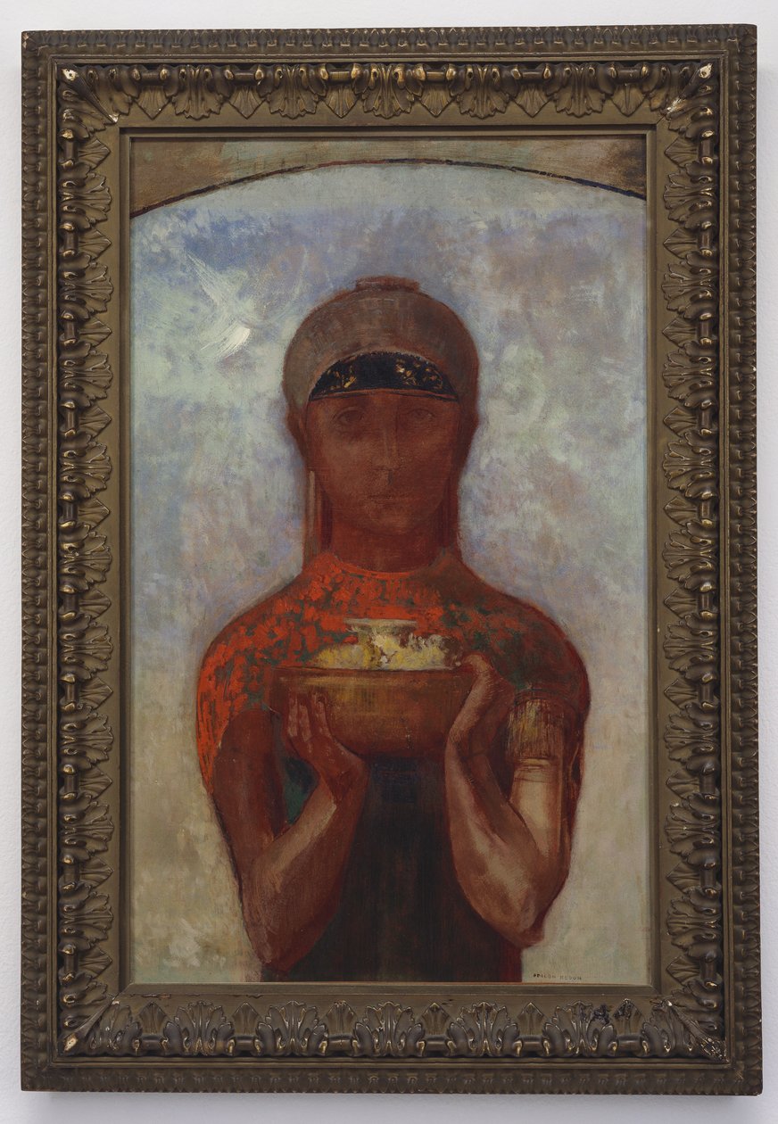 Kielich Tajemnicy, czyli Sybilla, ok. 1890 r. autorstwa Odilon Redon
