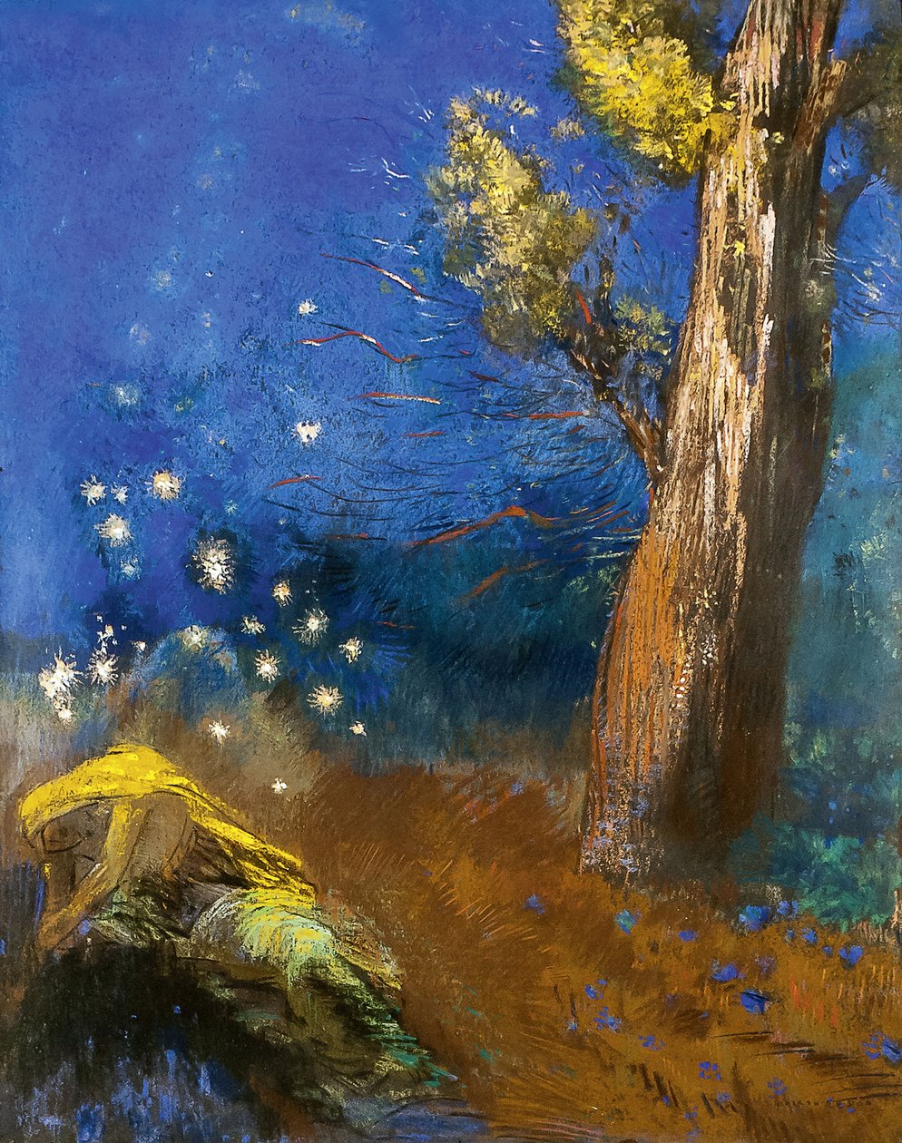 Śmierć Buddy La Mort de Bouddha autorstwa Odilon Redon