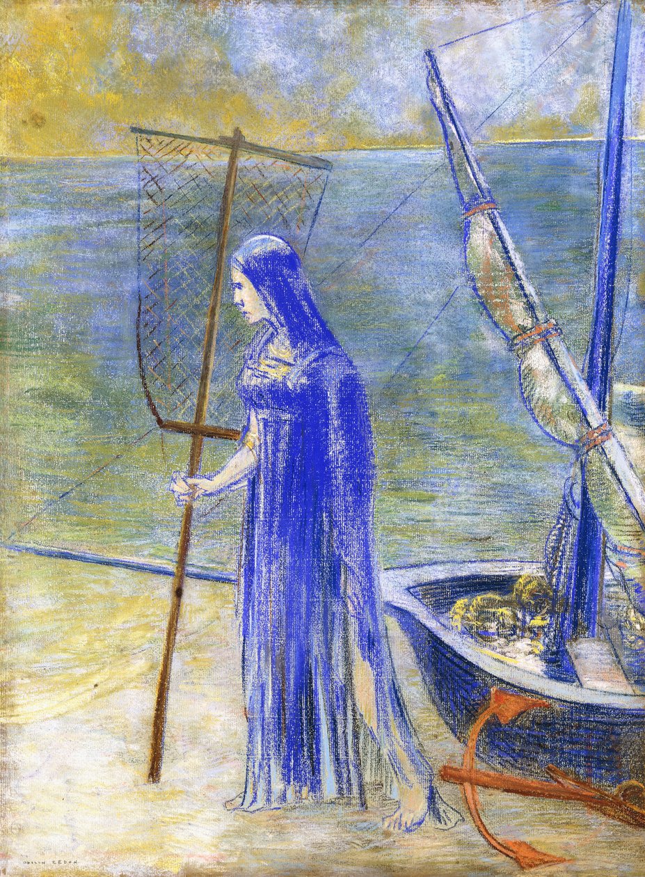 Rybka, 1900 autorstwa Odilon Redon