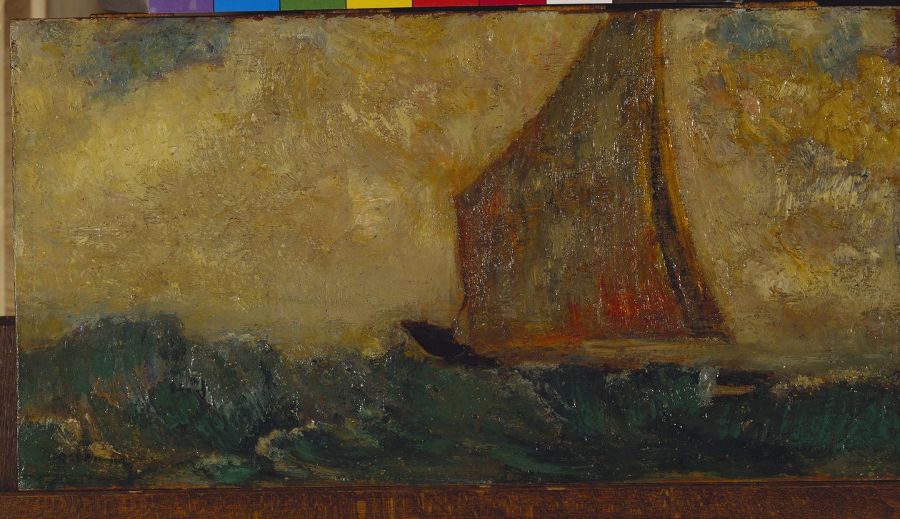 Mistyczna łódź autorstwa Odilon Redon