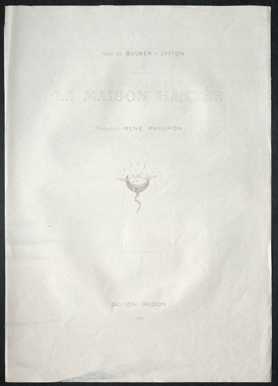 Tabliczka tytułowa autorstwa Odilon Redon