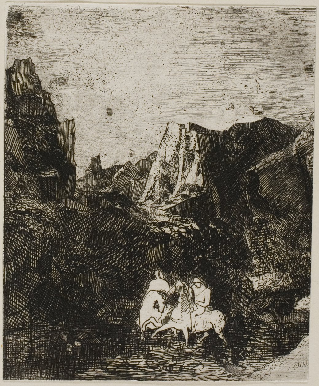 Dwóch małych jeźdźców autorstwa Odilon Redon