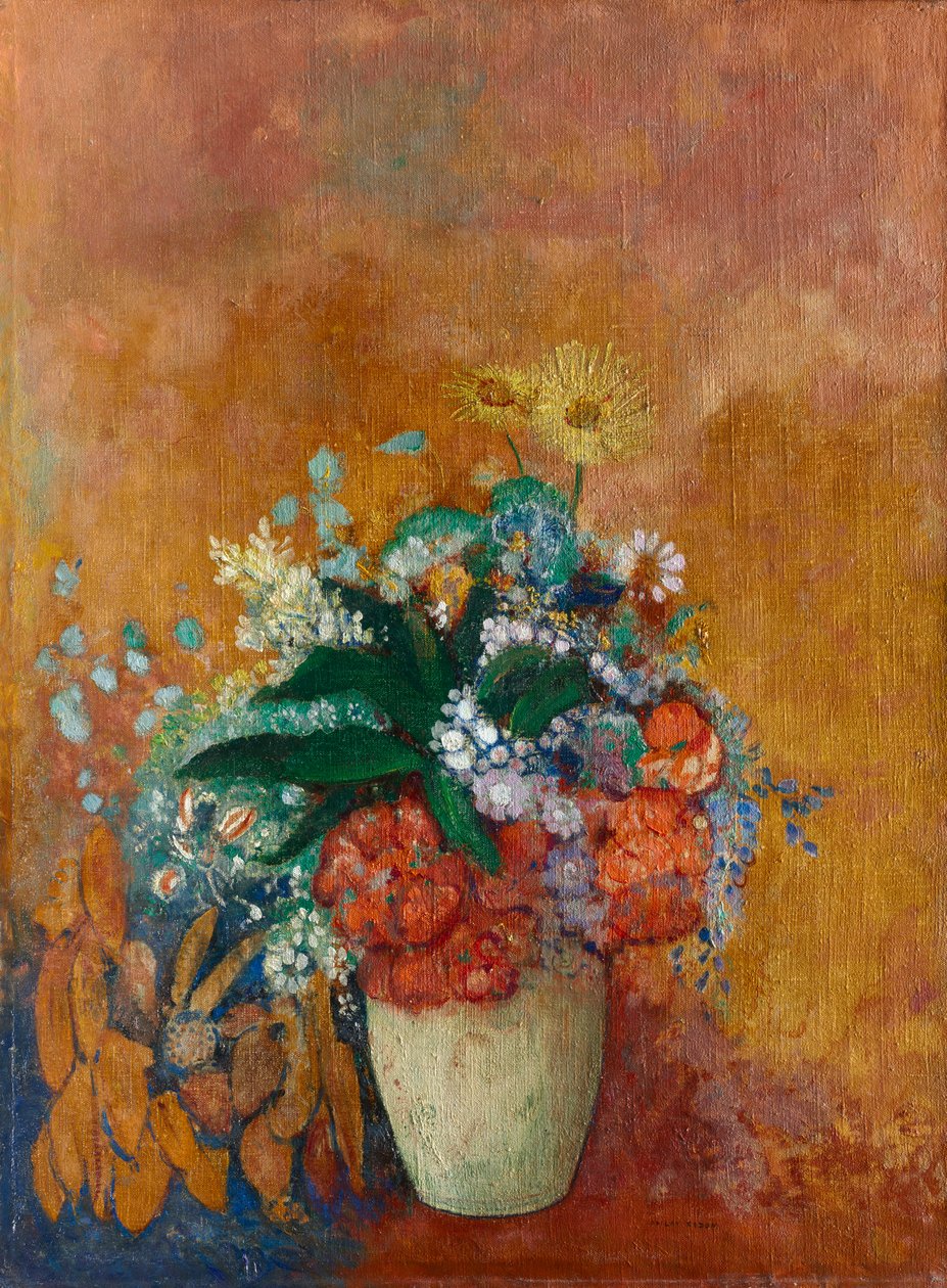 Wazon kwiatów autorstwa Odilon Redon